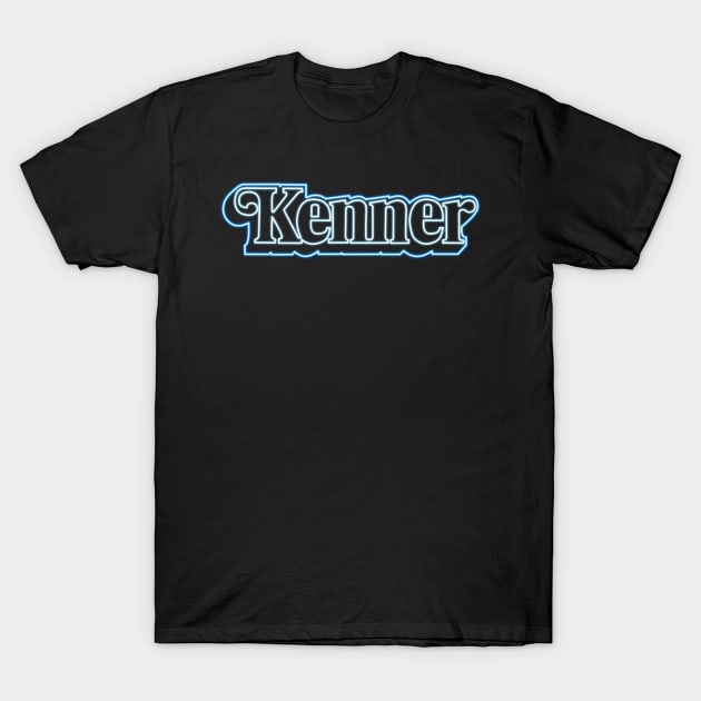 Kenner logo neon T-Shirt by AlanSchell76